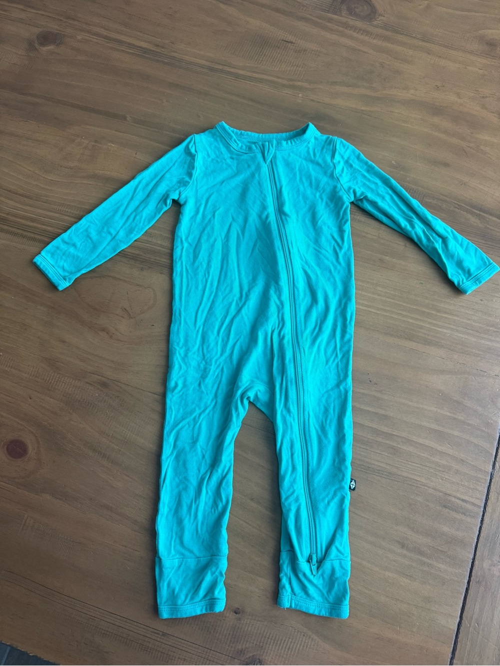 Kyte Baby Teal Zipper Pjs